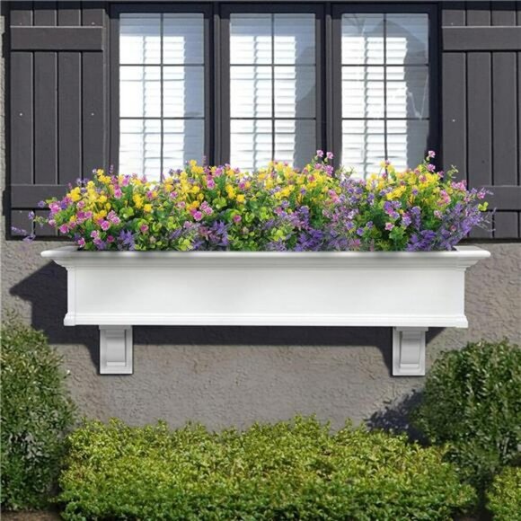 Artificial outdoor flowers bulk faux plants UV resistant porch decor colorful - Picture 2 of 8